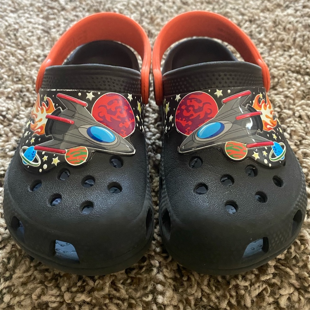 Space Crocs (like new condition)